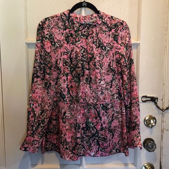 Floral H&M open back blouse - Picture 1 of 4